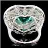 Image 3 : 18K Gold 4.20ct Emerald & 3.18ctw Diamond Ring