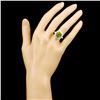 Image 4 : 14K Gold 5.46ct Peridot & 0.46ctw Diamond Ring