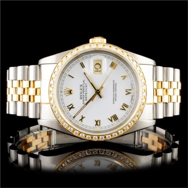 Rolex DateJust Diamond 36MM Wristwatch