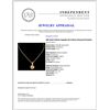 Image 4 : 18K Gold 0.36ctw Sapphire & 0.43ctw Diamond Pendan