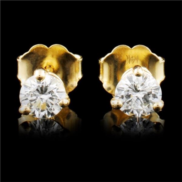 14K Gold 0.46ctw Diamond Earrings