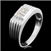 Image 1 : 14K Gold 0.11ctw Diamond Ring