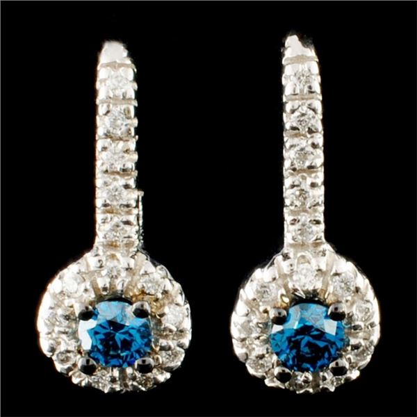 14K Gold 0.41ctw Diamond Earrings