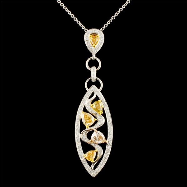 18K Gold 1.81ctw Diamond Pendant