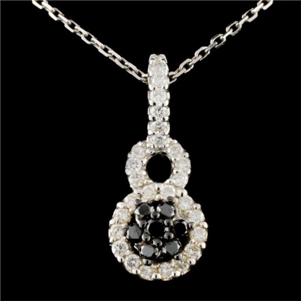 14K Gold 0.62ctw Fancy Diamond Pendant