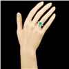 Image 4 : 18K Gold 1.99ct Emerald & 0.75ctw Diamond Ring