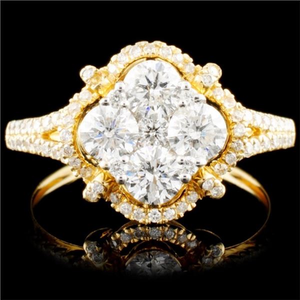 14K Gold 1.45ctw Diamond Ring