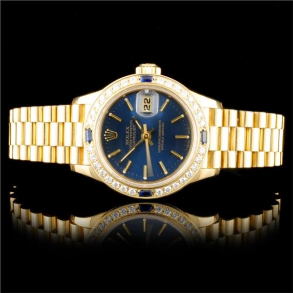 Rolex DateJust 18K YG Diamond 26MM Watch