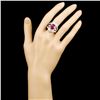 Image 4 : 18K Gold 5.17ct Ruby & 1.95ctw Diamond Ring