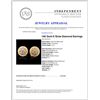 Image 3 : 14K Gold 0.78ctw Diamond Earrings