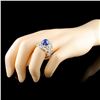 Image 3 : 18K Gold 5.39ct Sapphire & 0.95ctw Diamond Ring