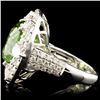 Image 4 : 18K Gold 15.99 Tourmaline & 3.18ctw Diamond Ring