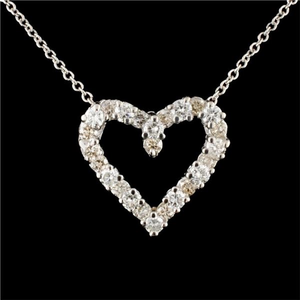 14K Gold 0.76ctw Diamond Pendant