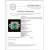 Image 5 : 18K Gold 1.15ctw Emerald & 0.86ctw Diamond Ring