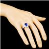 Image 3 : 18K Gold 3.55ct Tanzanite & 1.18ctw Diamond Ring