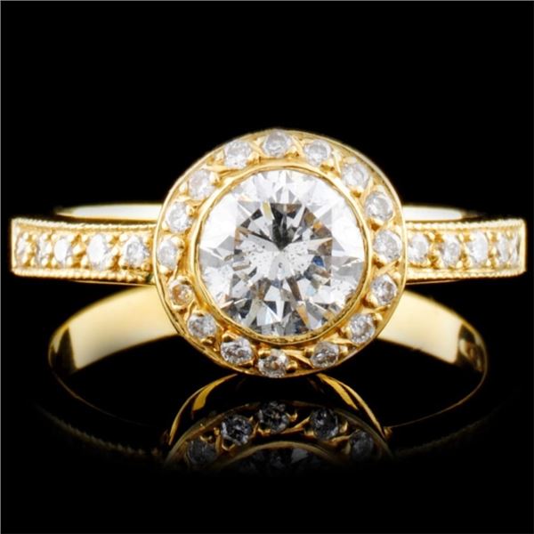 18K Gold 1.15ctw Diamond Ring