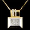 Image 1 : 18K Gold 3.08ctw Diamond Pendant