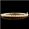 Image 1 : 14K Gold 0.78ctw Diamond Bangle