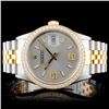 Image 1 : Rolex YG/SS DateJust Diamond 36MM Watch