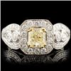 Image 1 : 18K Gold 1.51ctw Fancy Diamond Ring