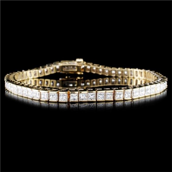 14K Gold 4.12ctw Diamond Bracelet