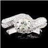 Image 1 : 18K Gold 1.93ctw Diamond Ring