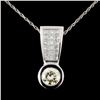 Image 1 : Platinum 1.64ctw Diamond Pendant