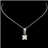 Image 2 : 14K Gold 0.52ctw Diamond Pendant