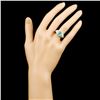 Image 4 : 14K Gold 0.90ct Emerald & 0.57ctw Diamond Ring