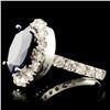 Image 4 : 14K Gold 8.00ct Sapphire & 2.00ctw Diamond Ring
