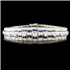 Image 1 : 18K Gold 3.11ct Sapphire & 2.88ctw Diamond Bracele