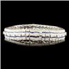 Image 2 : 18K Gold 3.11ct Sapphire & 2.88ctw Diamond Bracele