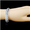 Image 3 : 18K Gold 3.11ct Sapphire & 2.88ctw Diamond Bracele
