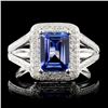 Image 1 : 14K Gold 1.49ct Tanzanite & 0.42ctw Diamond Ring