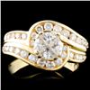 Image 1 : 14K Gold 1.10ctw Diamond Ring