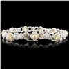 Image 2 : 18K Gold 5.31ctw Fancy Diamond Bracelet