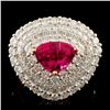 Image 1 : 18K Gold 1.86ct Sapphire & 2.28ctw Diamond Ring