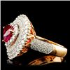 Image 4 : 18K Gold 1.86ct Sapphire & 2.28ctw Diamond Ring