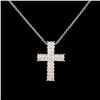 Image 1 : 14K Gold 0.64ctw Diamond Pendant