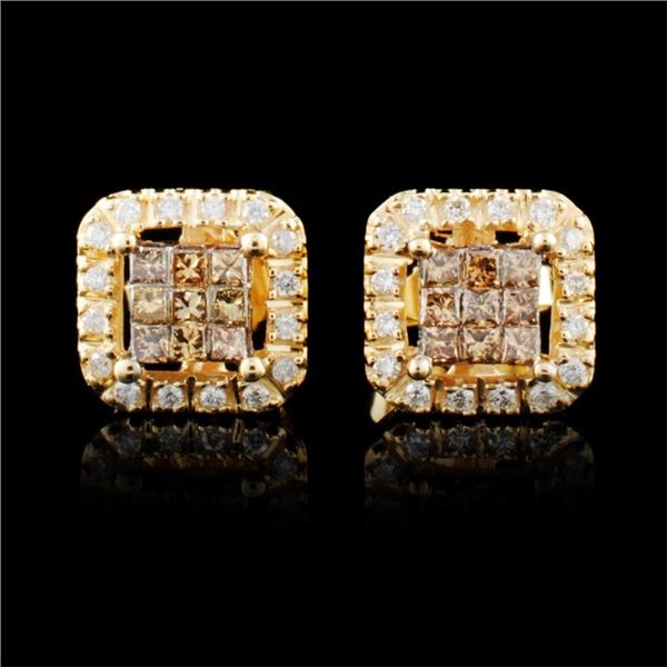 10K Gold 0.38ctw Diamond Earrings