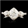 Image 1 : 18K Gold 1.40ctw Diamond Ring