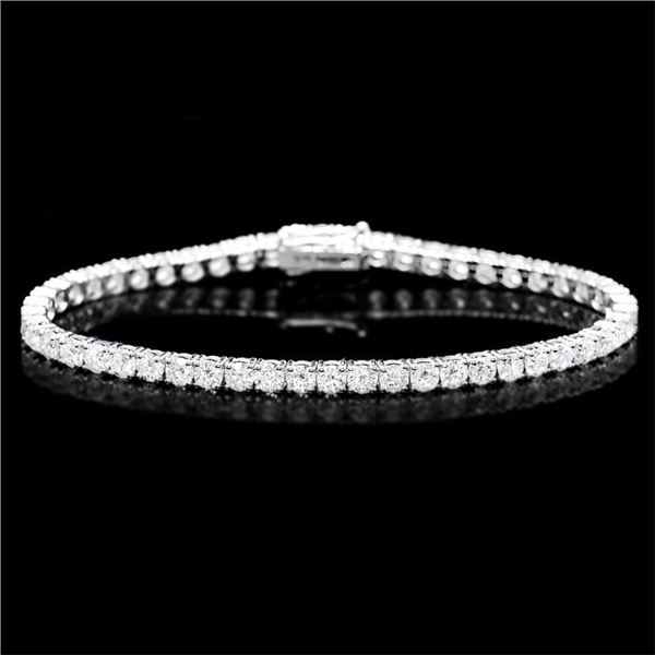 18k White Gold 8.00ct Diamond Bracelet