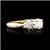 Image 3 : 14K Gold 0.98ctw Diamond Ring