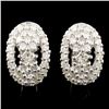 Image 1 : 18K Gold 1.96ctw Diamond Earrings