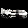 Image 3 : Solid Platinum 0.86ctw Diamond Ring