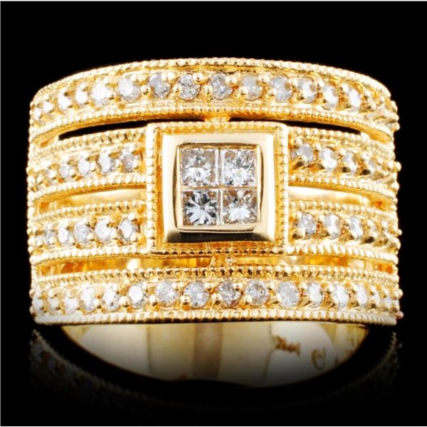 14K Gold 0.78ctw Diamond Ring