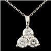 Image 1 : 14K Gold 1.08ctw Diamond Pendant