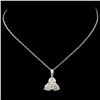 Image 2 : 14K Gold 1.08ctw Diamond Pendant