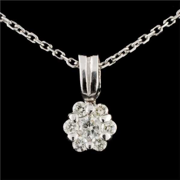 14K Gold 0.23ctw Diamond Pendant