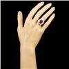 Image 4 : 18K Gold 6.92ct Ruby & 2.05ctw Diamond Ring